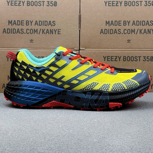 Hoka Speedgoat 2 Bright Yellow | Fluorescent Blue