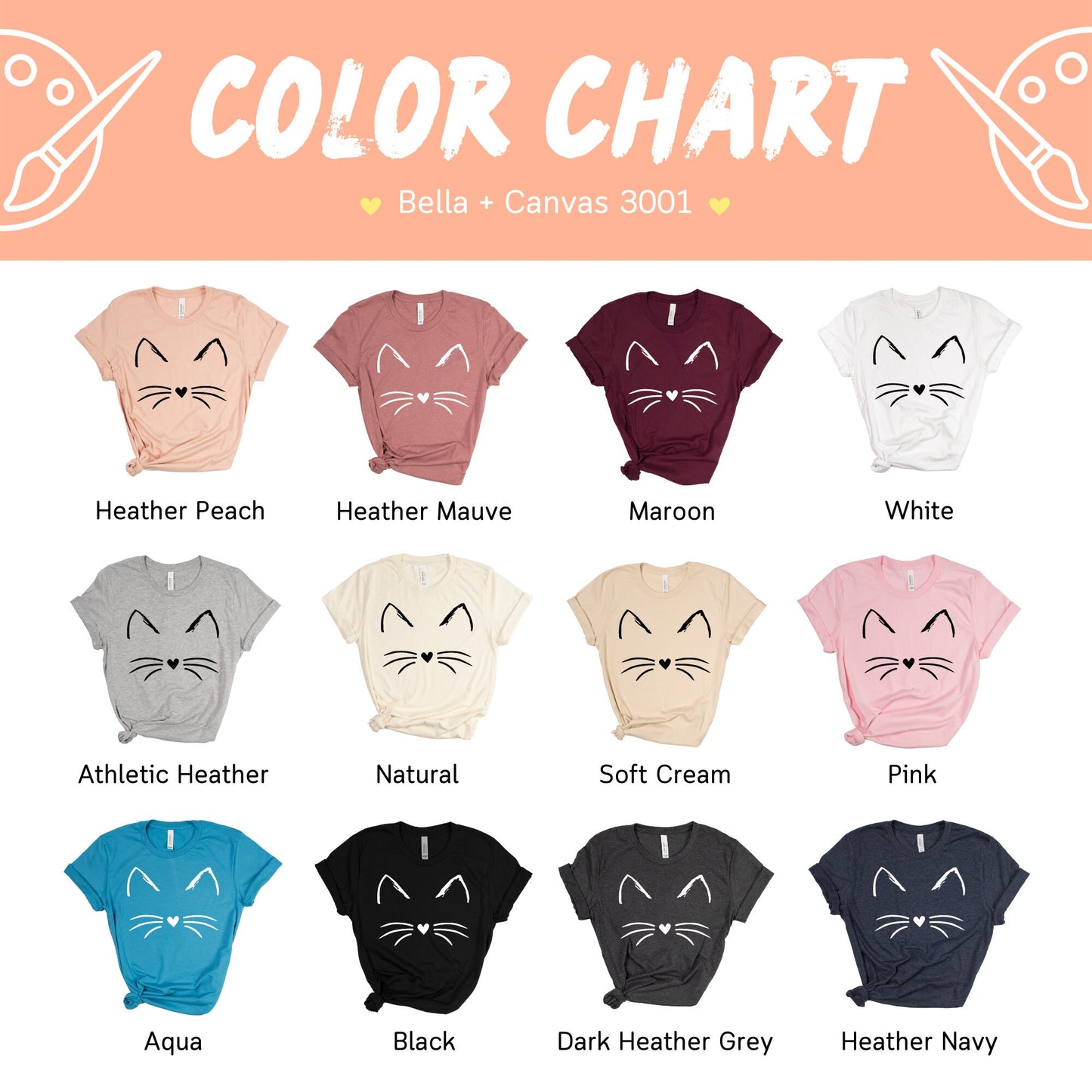 Cat Face Shirt for Women, Cat T Shirt for Her, Gift for Cat Lover for Birthday, Cat Mom TShirt from Daughter, Christmas Gift for Cat Owner