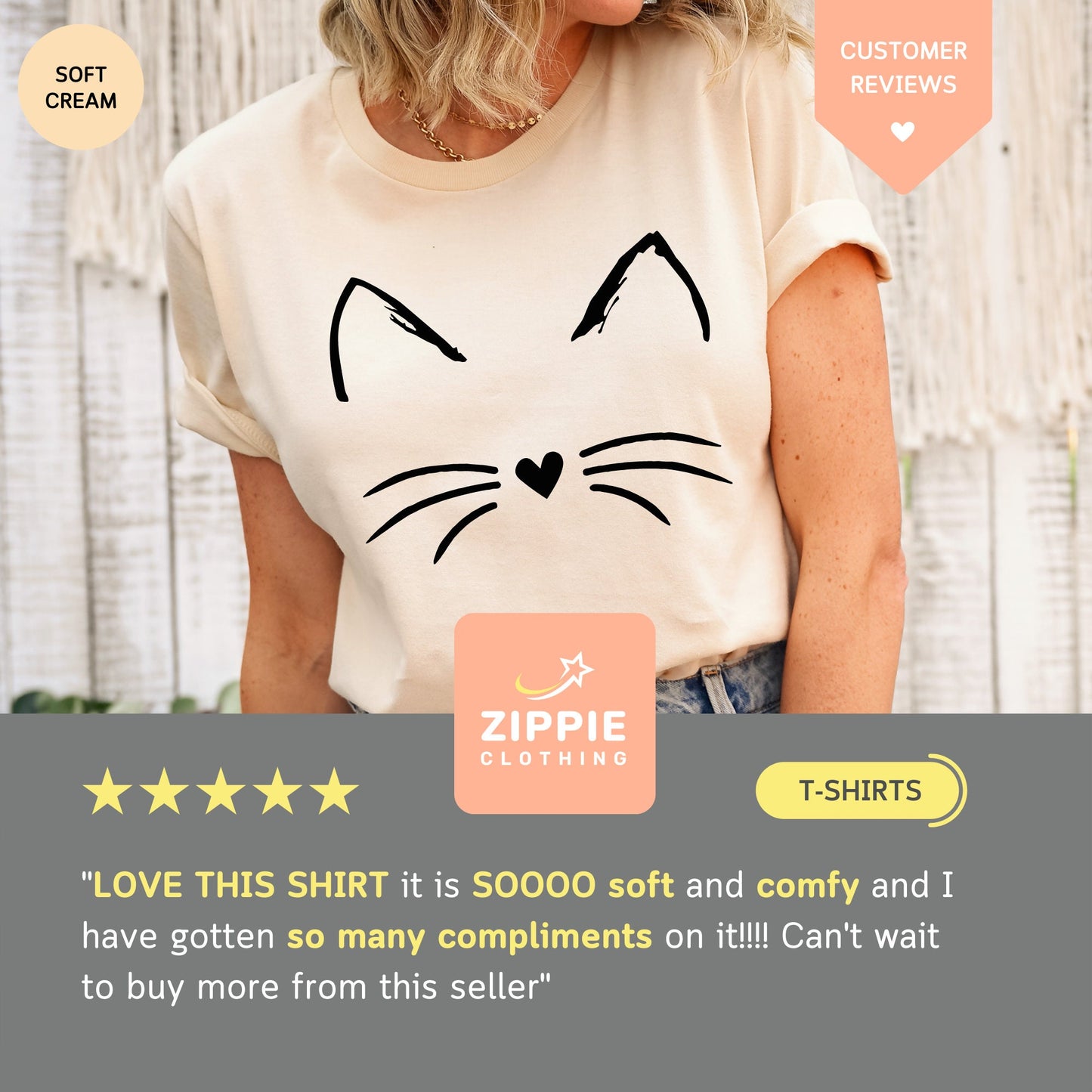 Cat Face Shirt for Women, Cat T Shirt for Her, Gift for Cat Lover for Birthday, Cat Mom TShirt from Daughter, Christmas Gift for Cat Owner