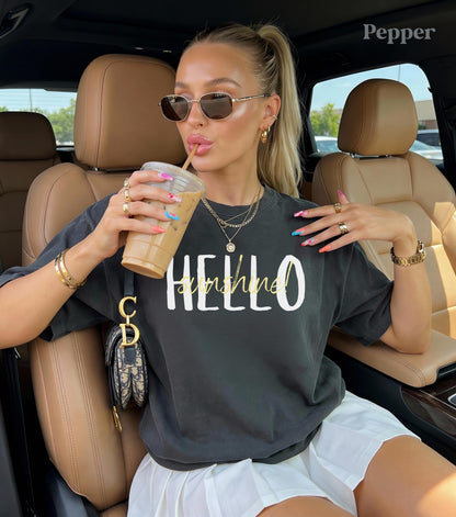 Hello Sunshine Shirt, Summer Comfort Colors Shirt, Sunshine Tshirt, Beach Vacation Tees, Spring Outfits Women, Summer Cotton Shirts, Sunny