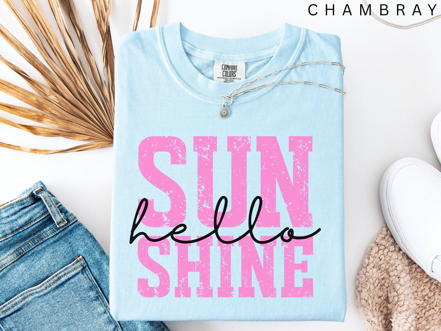 Comfort Colors, Sunshine Women Tee, Beach Life Gift for Her, Summer Trendy Shirt, Distressed Beach Mom Gifts, Lake Pool River Birthday Gifts