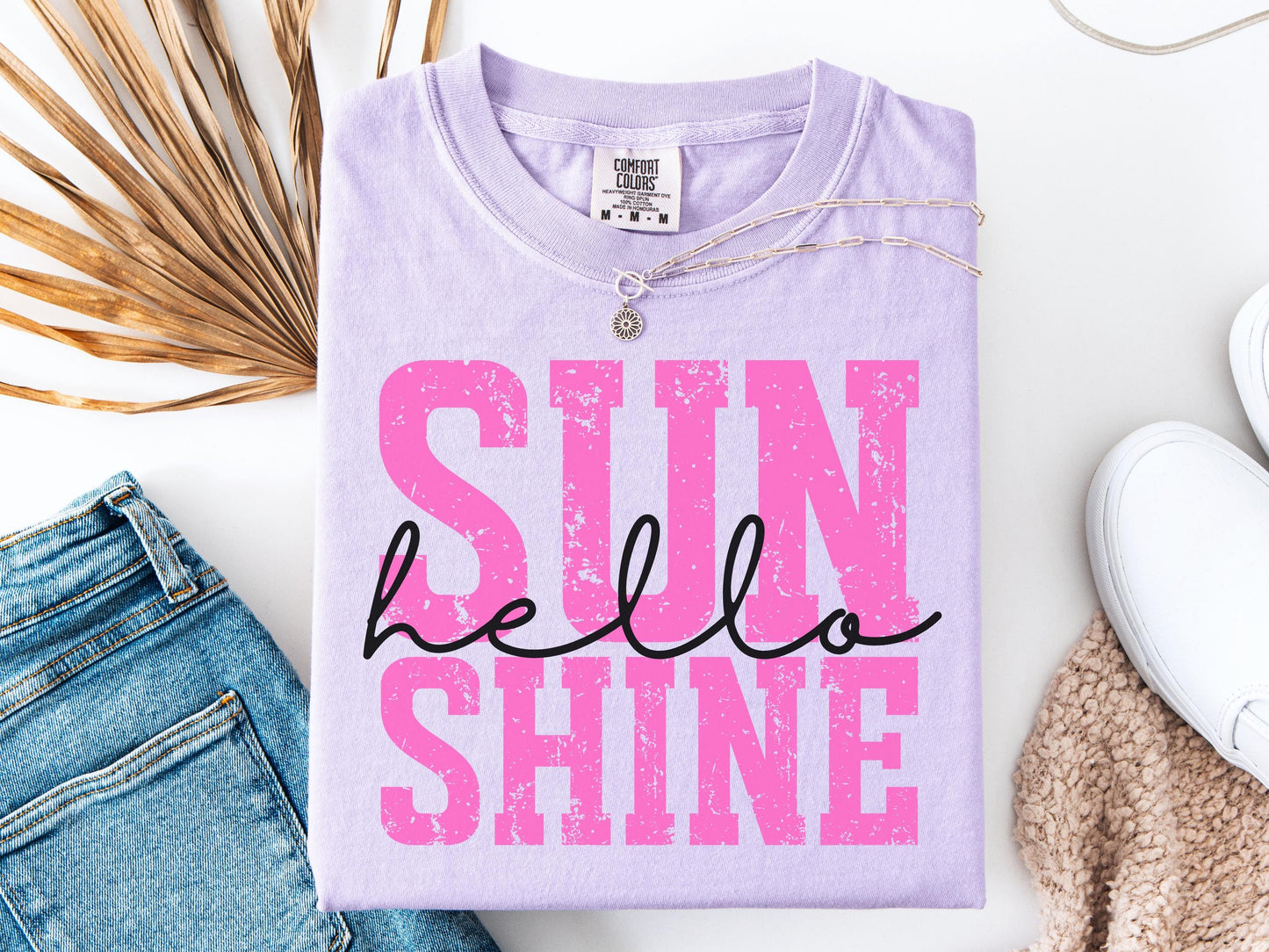 Comfort Colors, Sunshine Women Tee, Beach Life Gift for Her, Summer Trendy Shirt, Distressed Beach Mom Gifts, Lake Pool River Birthday Gifts
