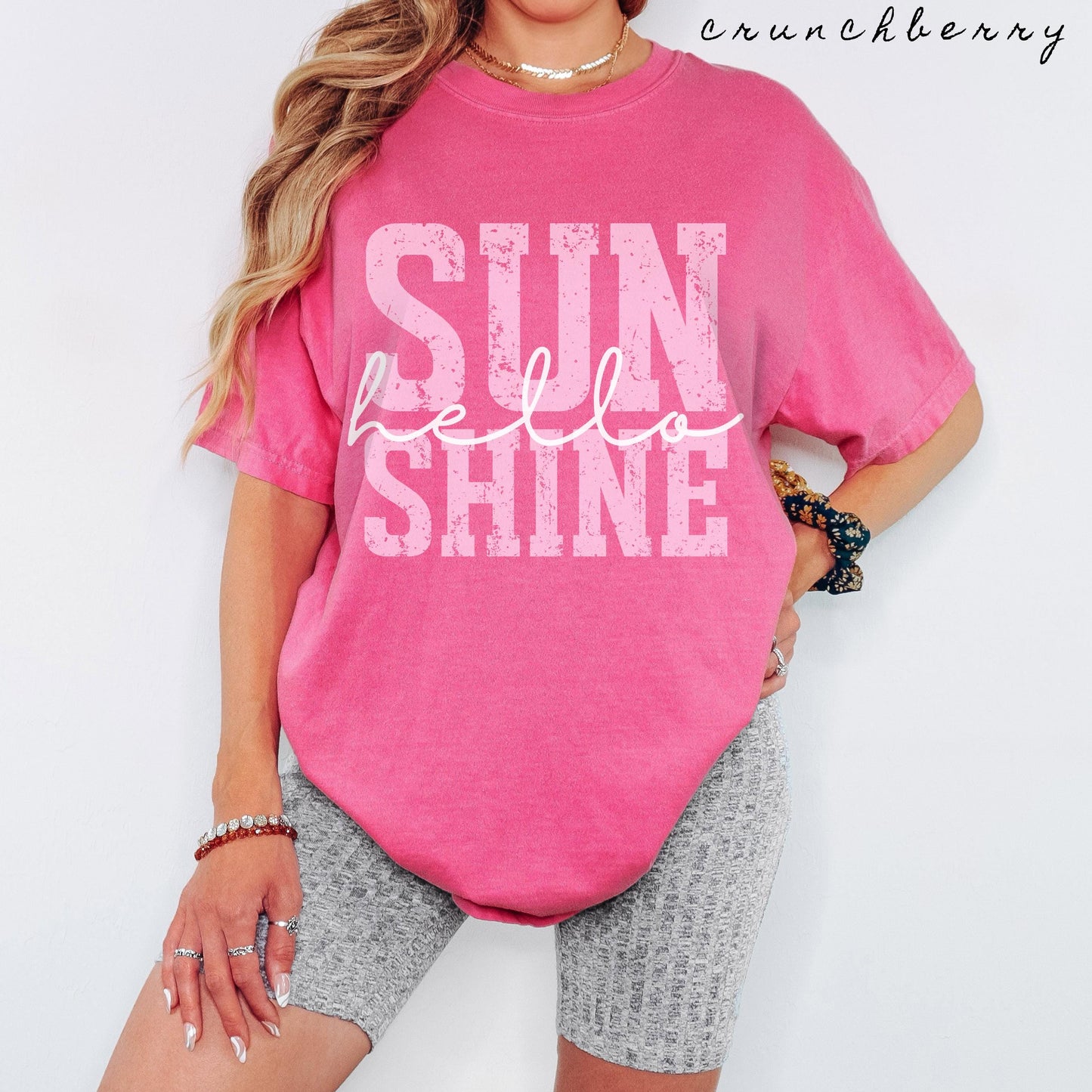 Comfort Colors, Sunshine Women Tee, Beach Life Gift for Her, Summer Trendy Shirt, Distressed Beach Mom Gifts, Lake Pool River Birthday Gifts