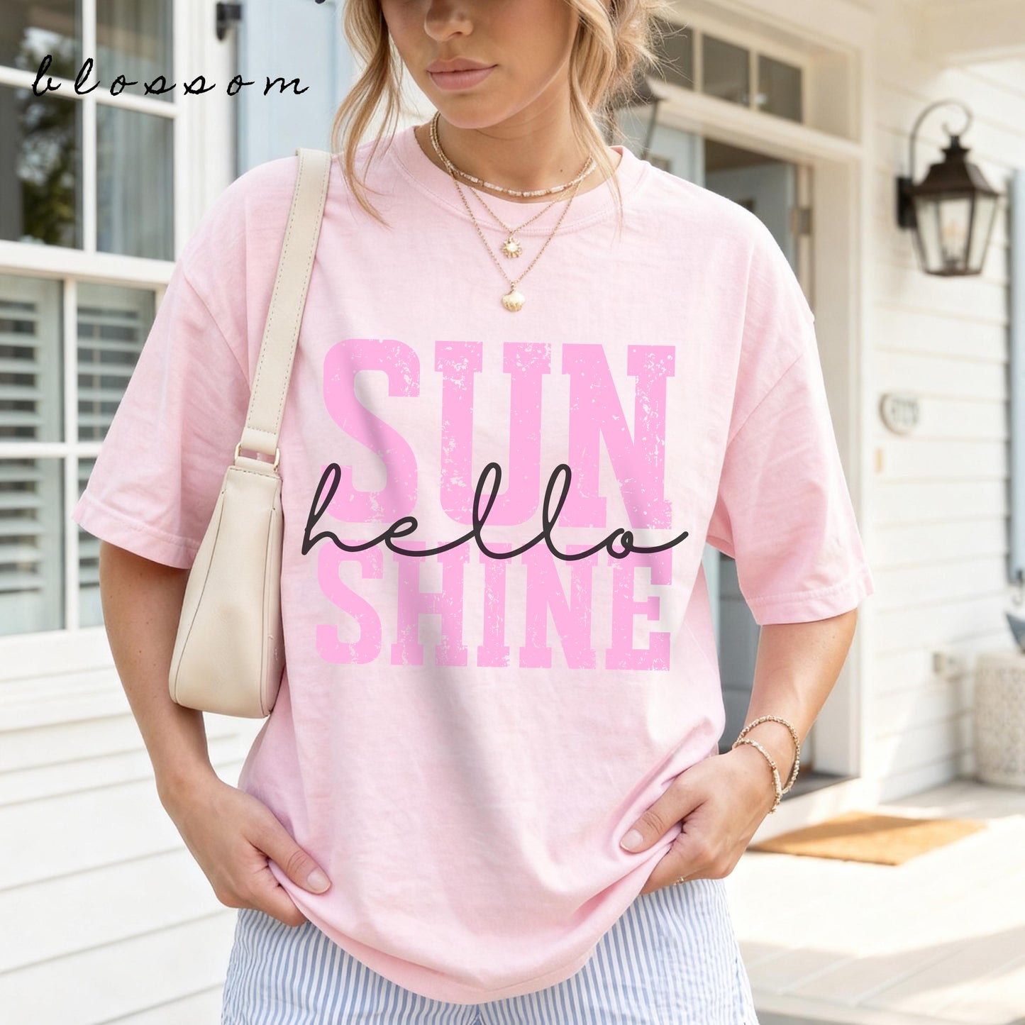 Comfort Colors, Sunshine Women Tee, Beach Life Gift for Her, Summer Trendy Shirt, Distressed Beach Mom Gifts, Lake Pool River Birthday Gifts